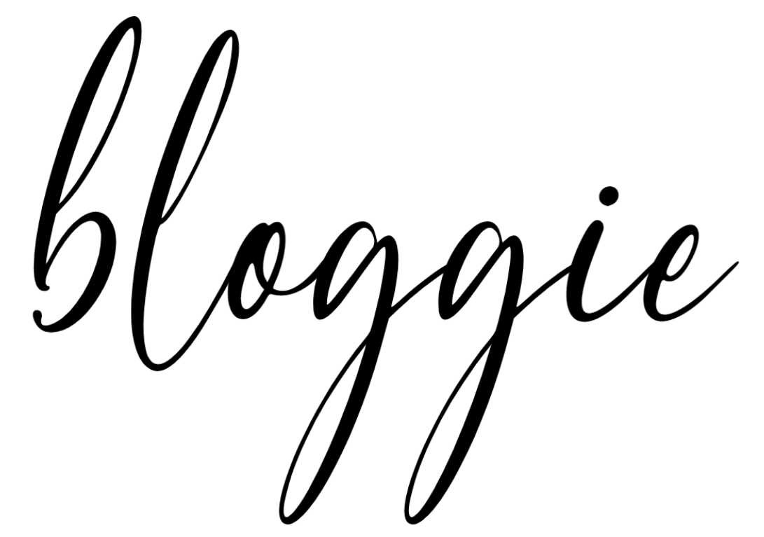 bloggie schriftzug